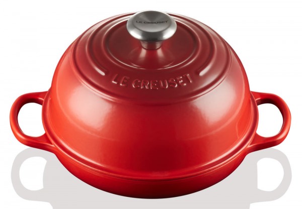 Le Creuset Brotbräter Rund Gusseisen Kirschrot 24cm