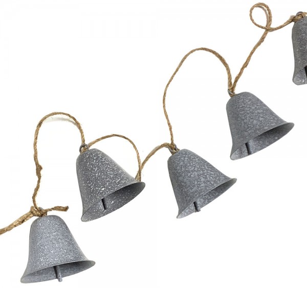 Glocken Girlande Weihnachten Zink Weihnachtsdeko 180cm