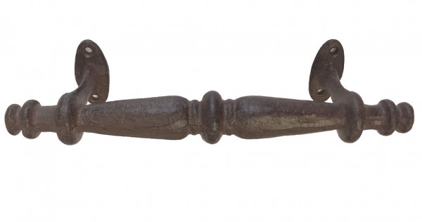 Griff Gusseisen Rustikal für Tür Schrank Schublade Antik-Stil Braun 24cm