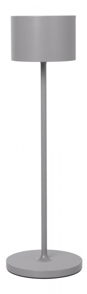 blomus Tischleuchte FAROL kabellos dimmbar LED Akku Outdoor Satellite grau