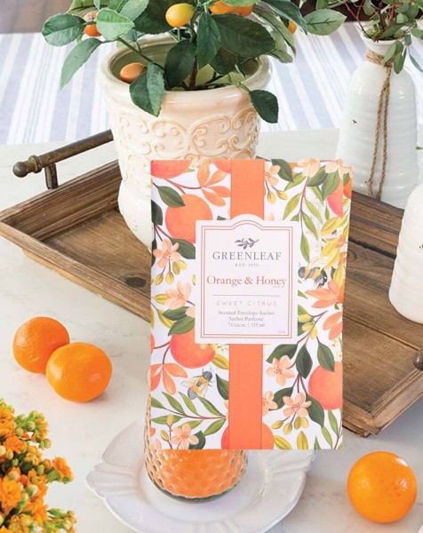 Greenleaf Duft Sachet Orange & Honey (Orange & Honig) Duftsäckchen Large