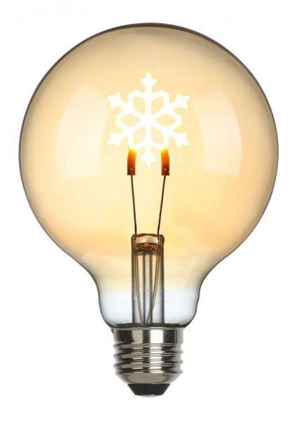 Sompex Schneeflocke LED Filament Leuchtmittel E27 2000 K