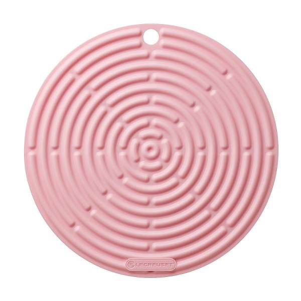Le Creuset Topflappen Rund Silikon Shell Pink