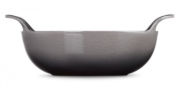 Le Creuset Balti Dish Schmorbräter Gusseisen Flint Grau 24cm