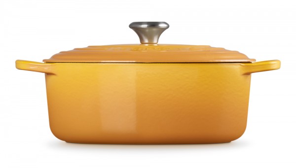 Le Creuset Bräter Signature Oval Gusseisen Nectar Gelb