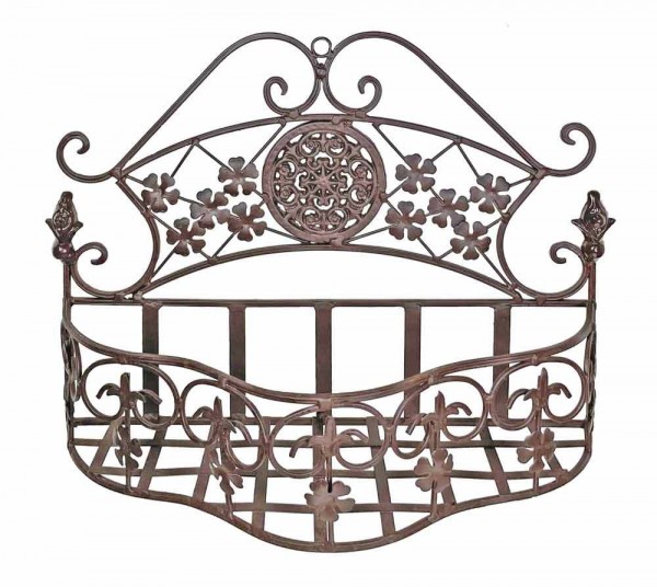 Wandtopfhalter Blumentopfhalter Wandhalter Eisen Braun Vintage-Stil