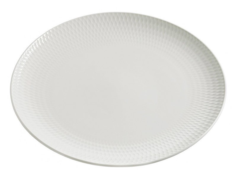 Maxwell & Williams Diamonds Round Teller rund 30cm Porzellan Weiß Maxwell & Williams Diamonds Round Teller rund 30cm Porzellan Weiß