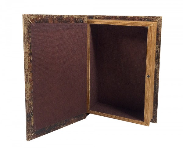 Hohles Buch mit Geheimfach MENU Buchversteck Antik-Stil