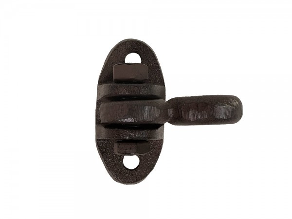 Mauerring Befestigungsring Anbindering Wandring Gusseisen Antik-Stil Braun