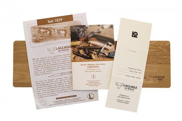 Laguiole en Aubrac Steakmesser Set 2-teilig Olivenholz (Olivier) 23 cm