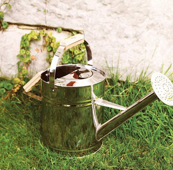 Gießkanne aus Edelstahl Giesskanne Landhaus-Stil