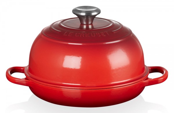 Le Creuset Brotbräter Rund Gusseisen Kirschrot 24cm