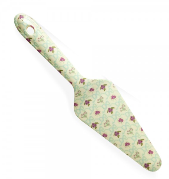 Rice Melamin Tortenheber Bow and Bouquet Blumen Muster