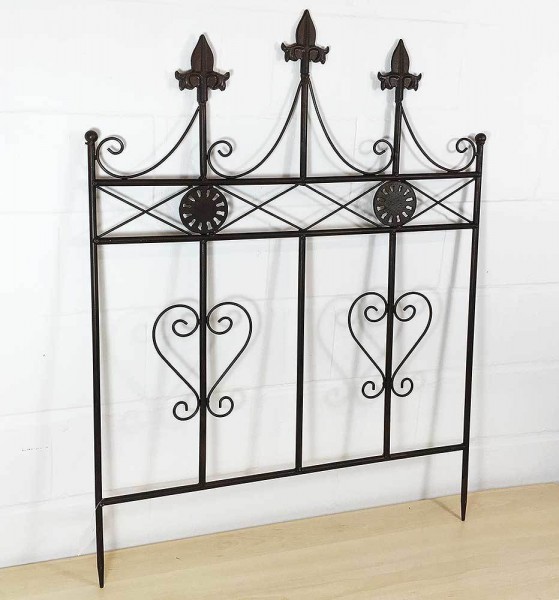 Beetzaun Metall Zum Stecken Beeteinfassung Beetumrandung Antik-Stil 51x70cm