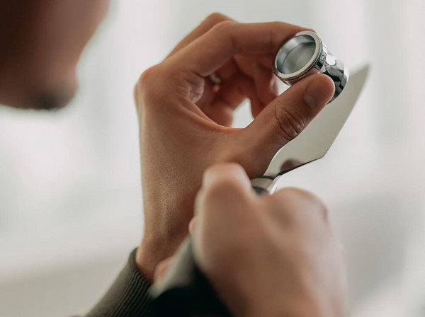 HORL Lupe Messing verchromt - 3,5-fache Vergrößerung