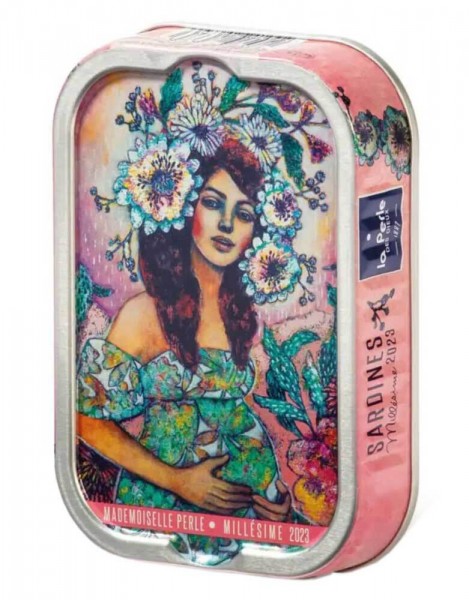 La Perle des Dieux Jahrgangssardinen 2023 Mademoiselle Perle - Dose 115 g