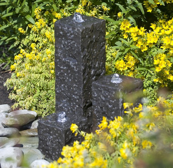 Ubbink AcquaArte Taranto Granitsäulen Gartenbrunnen Set Springbrunnen