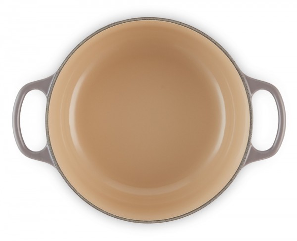 Le Creuset Bräter Signature Rund Gusseisen Flint Grau