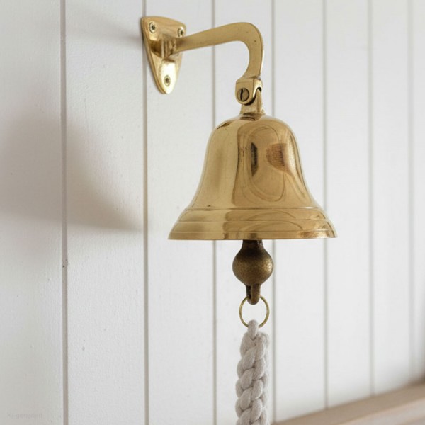 Schiffsglocke Nostalgie Messing Glocke Maritim Türglocke 9 cm