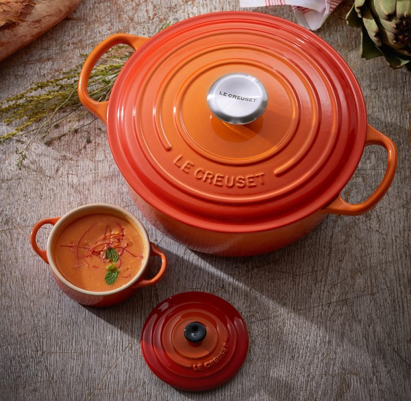 Le Creuset Gourmet-Bräter Signature Gusseisen Ofenrot 24cm