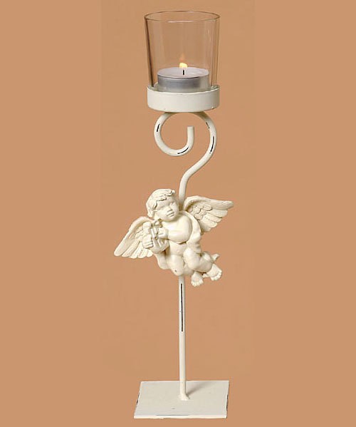 Traumhafter Kerzenständer Windlicht Glas Engel Weiss Traumhafter Kerzenständer Windlicht Glas Engel Weiss