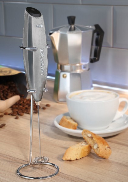 Cilio Milchaufschäumer LATTEFORTE Milchschäumer Chrom