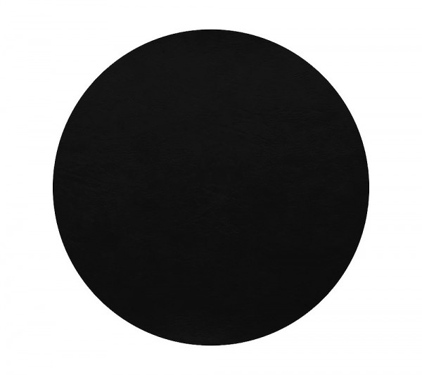 ASA Selection Tischset Rund Schwarz Country Leder-Optik Platzset