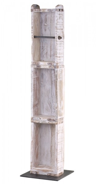 Chic Antique Stand Toilettenpapierhalter Ziegelformen Grimaud Antik-Stil Weiß