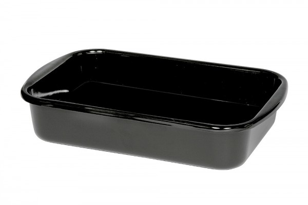 Riess Bratreine Emaille Bratpfanne Schwarz 35x23cm