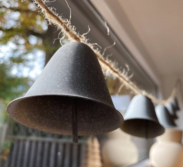 Glocken Girlande Weihnachten Zink Weihnachtsdeko 180cm