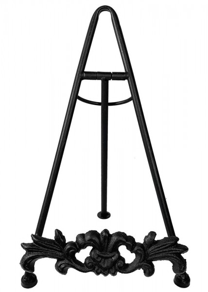 Buchstütze Nostalgie Buchständer Eisen Schwarz Antik-Stil Kochbuchhalter Vintage