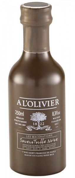 A L'Olivier Olivenöl mit schwarzem Trüffel Flasche 250ml