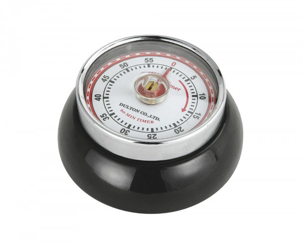 Zassenhaus Timer Speed Schwarz Küchenuhr Magnet Nostalgie Eieruhr