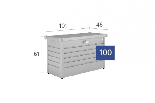 Biohort Freizeitbox 100 Aufbewahrungsbox 101x46x61cm Quarzgrau-Metallic