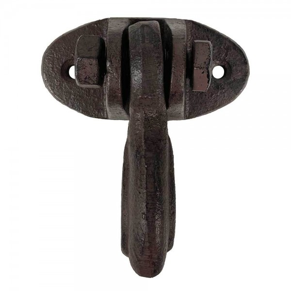 Deckenhaken schwingend Rustikal Wandhaken Gusseisen braun Antik-Stil Vintage