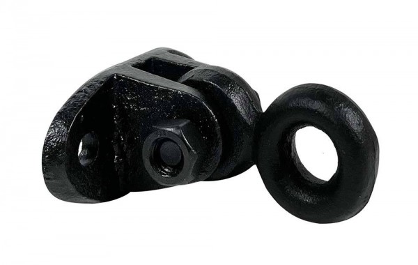 Mauerring Befestigungsring Anbindering Wandring Gusseisen Antik-Stil Schwarz